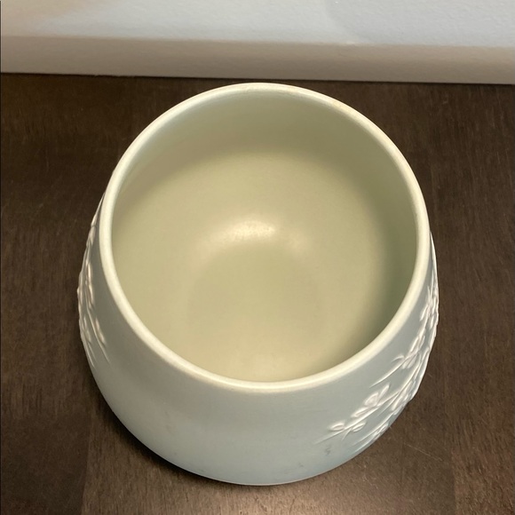 VTG Spode Copeland Vase Planter Cherry Blossom Mint Green Made in England - Picture 2 of 7